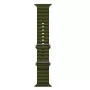 iWear Cinturino in Silicone Morbido Grooved 20mm S1 per Apple Watch 49mm / 45mm / 44mm / 42mm Khaki Green