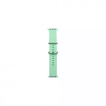 iWear S1 Cinturino in silicone morbido scanalato 20mm per Apple Watch 49mm / 45mm / 44mm / 42mm Verde chiaro