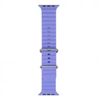iWear S1 cinturino in silicone morbido Grooved 20mm per Apple Watch 49mm / 45mm / 44mm / 42mm lilla