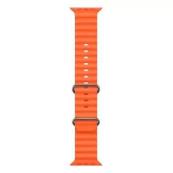 iWear S1 cinturino in silicone morbido Grooved 20mm per Apple Watch 49mm / 45mm / 44mm / 42mm arancione