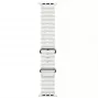 iWear S1 cinturino in silicone morbido Grooved 20mm per Apple Watch 49mm / 45mm / 44mm / 42mm bianco