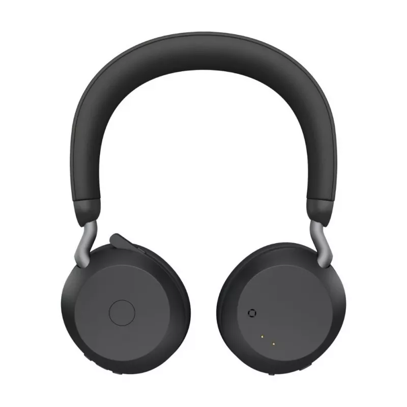 Jabra Evolve2 75 headset Bluetooth wireless con cancellazione attiva del rumore, certificato Microsoft Teams, nero