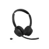Jabra Evolve3 45 UC Stereo cuffie con microfono, Link 390c, base di ricarica, nero