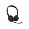 Jabra Evolve3 45 MS Stereo cuffie con microfono, Link 390c, base di ricarica, nero