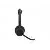 Jabra Evolve3 45 MS Stereo cuffie con microfono, Link 390c, base di ricarica, nero