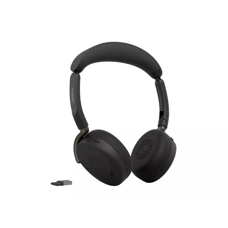 Jabra Evolve3 65 Flex Link 390a MS cuffie con base di ricarica wireless