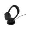 Jabra Evolve3 65 Flex Link 390c MS cuffie con base di ricarica wireless