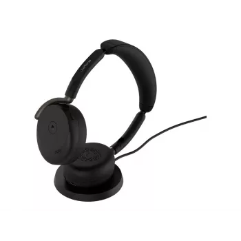 Jabra Evolve3 65 Flex Link 390c MS cuffie con base di ricarica wireless
