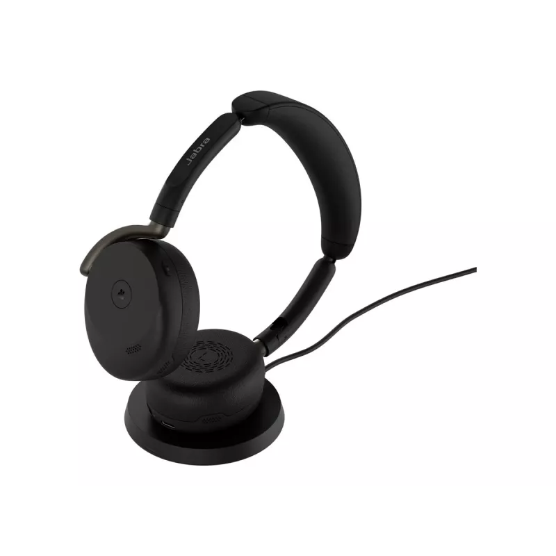 Jabra Evolve3 65 Flex Link 390c MS cuffie con base di ricarica wireless