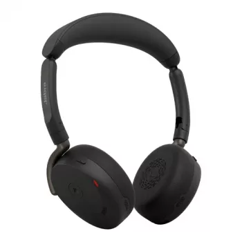 Jabra Evolve3 65 Flex MS headset on-ear wireless Bluetooth con adattatore Link 390c, nero