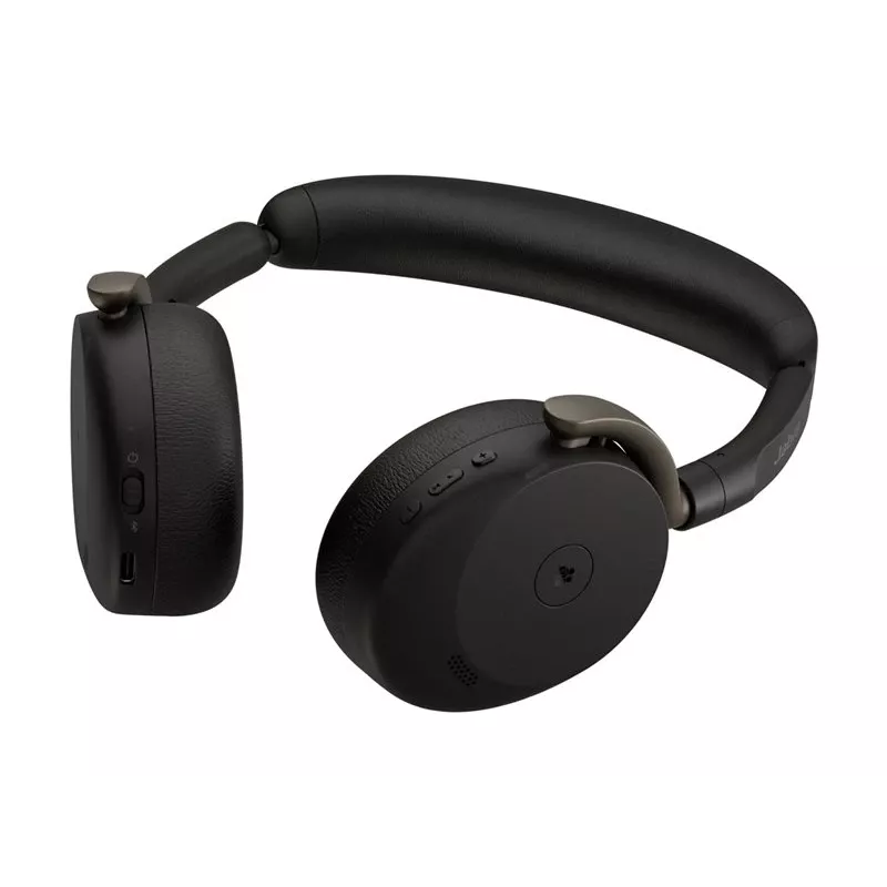 Jabra Evolve3 65 Flex MS headset on-ear wireless Bluetooth con adattatore Link 390c, nero