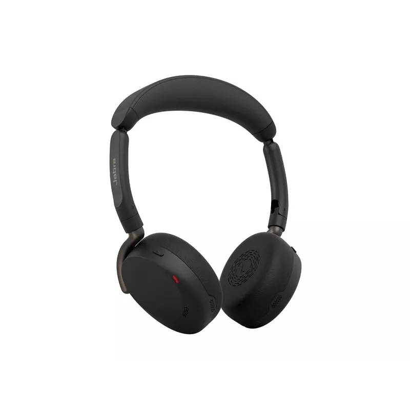 Jabra Evolve3 65 Flex Headset Bluetooth wireless con adattatore USB-A Jabra Link 390a, certificato UC, cancellazione attiva del rumore, nero