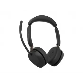 Jabra Evolve3 65 Headset stereo wireless Link 390a, nero, certificato Microsoft Teams