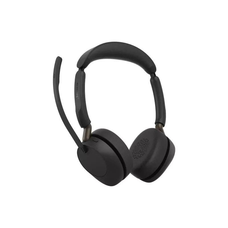 Jabra Evolve3 65 UC Stereo cuffie con microfono, Link 390c, nero