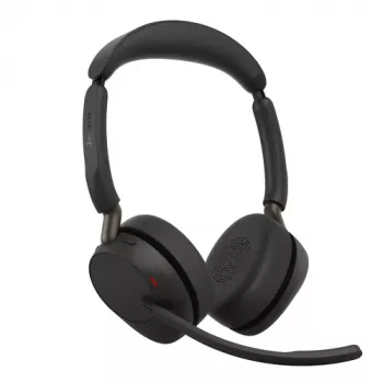Jabra Evolve3 65 UC Stereo cuffie con microfono, Link 390c, nero