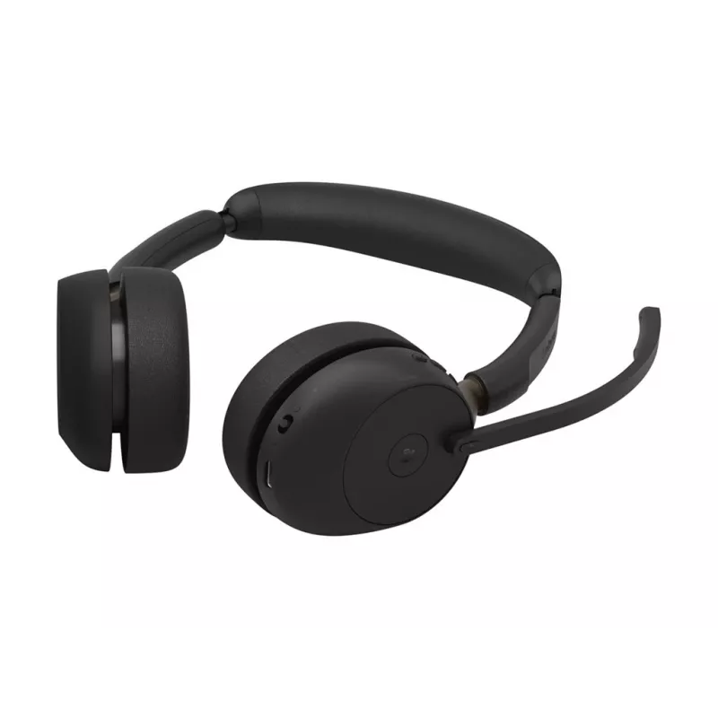 Jabra Evolve3 65 MS Stereo cuffie wireless con Link 390c, nero