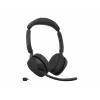 Jabra Evolve3 65 UC Stereo cuffie con microfono, Link 390c, base di ricarica, nero