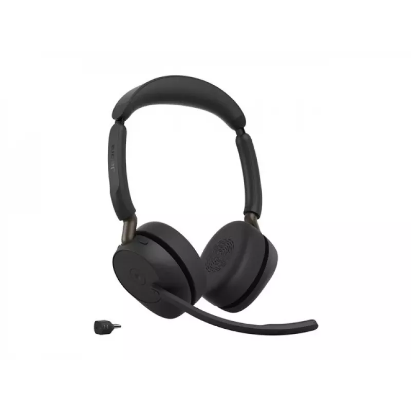 Jabra Evolve3 65 Headset stereo wireless con Link 390c e base di ricarica – certificato Microsoft Teams