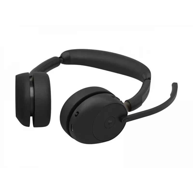 Jabra Evolve3 65 Headset stereo wireless con Link 390c e base di ricarica – certificato Microsoft Teams