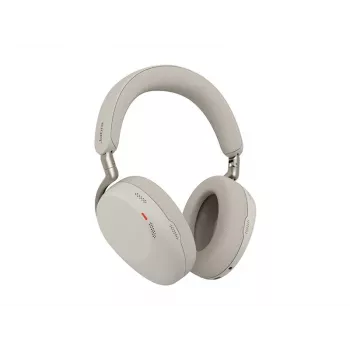 Jabra Evolve3 85 UC cuffie wireless over-ear con cancellazione attiva del rumore e adattatore Link 390C, Warm Grey