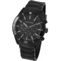 JACQUES LEMANS KC-104B orologio unisex analogico al quarzo 44mm quadrante nero cinturino in vera pelle
