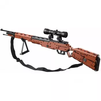 Jamara CaDA Karabiner 98K Set di costruzione mattoncini marrone 8+