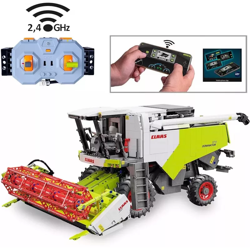 Jamara Claas Dominator 370 1:18 2,4GHz veicolo RC a mattoncini (1000+ pezzi) 14+