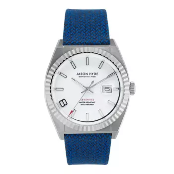 Jason Hyde Uomo JH30010 Orologio al quarzo analogico 40mm quadrante nero cinturino in pelle