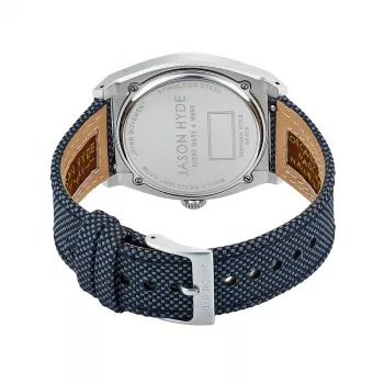 JASON HYDE orologio da uomo JH41000 40 mm al quarzo analogico acciaio inox pelle nero