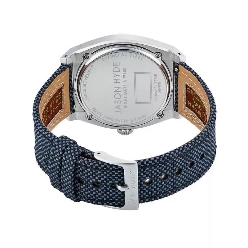 JASON HYDE orologio da uomo JH41000 40 mm al quarzo analogico acciaio inox pelle nero