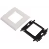 JAVEL Telaio singolo per 2 moduli M45, 1M, 45x45, bianco
