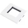 JAVEL Telaio singolo per 2 moduli M45, 1M, 45x45, bianco