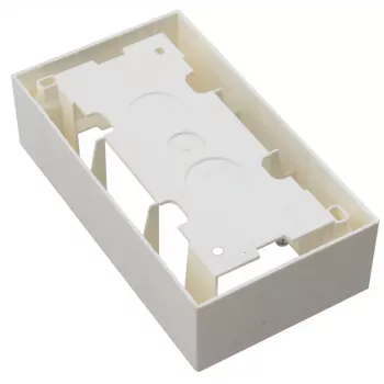JAVEL Presa doppia da parete 4 moduli M45 bianca
