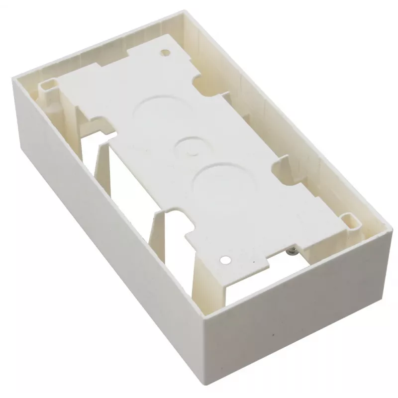 JAVEL Presa doppia da parete 4 moduli M45 bianca