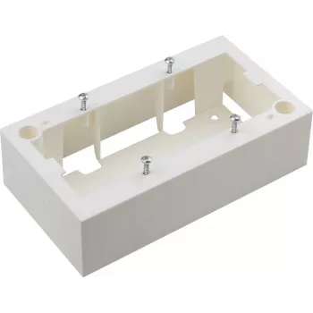 JAVEL Presa doppia da parete 4 moduli M45 bianca