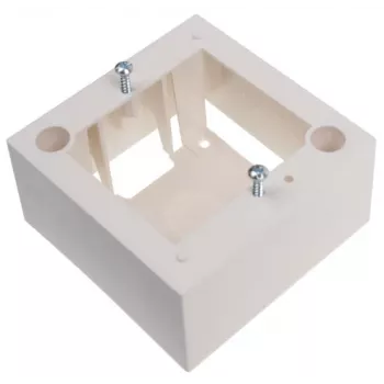 JAVEL Scatola singola da parete per 2 moduli M45, 1M, 45x45, bianco