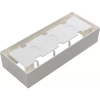 JAVEL scatola tripla da parete 6 moduli M45 bianco