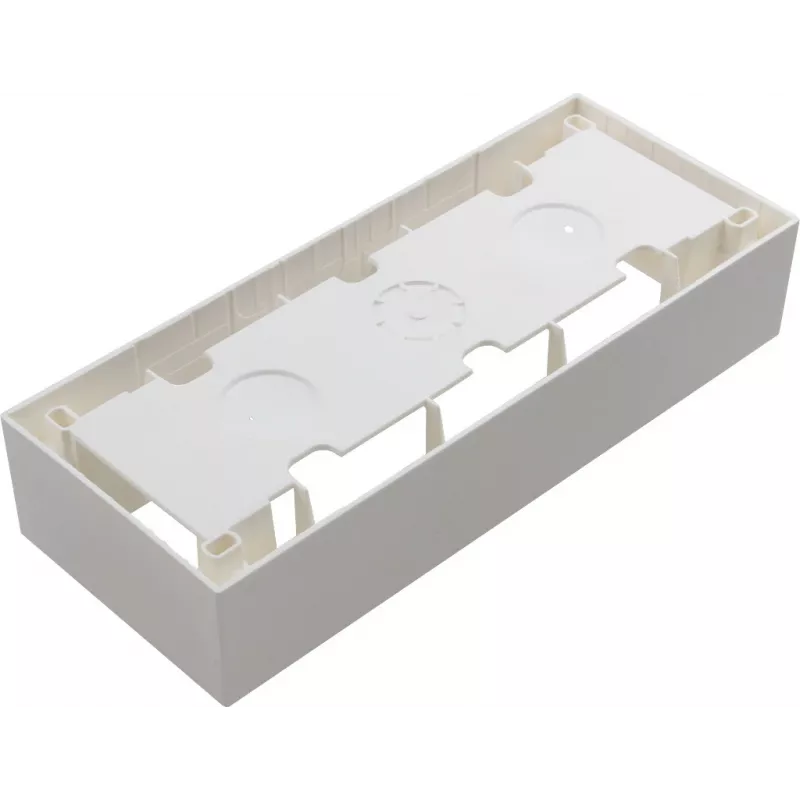 JAVEL scatola tripla da parete 6 moduli M45 bianco