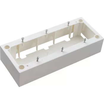 JAVEL scatola tripla da parete 6 moduli M45 bianco