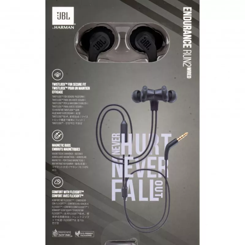 JBL Endurance Run 2 Cuffie con Filo Impermeabili - Nero
