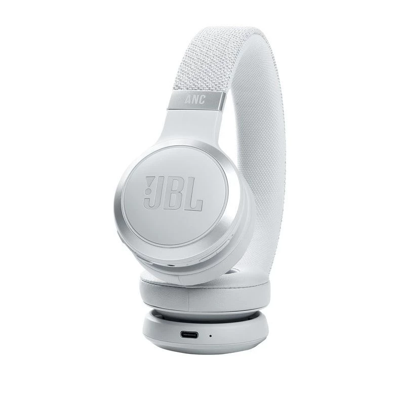 JBL Live 460NC Cuffie on-ear wireless con cancellazione attiva del rumore, Bianco