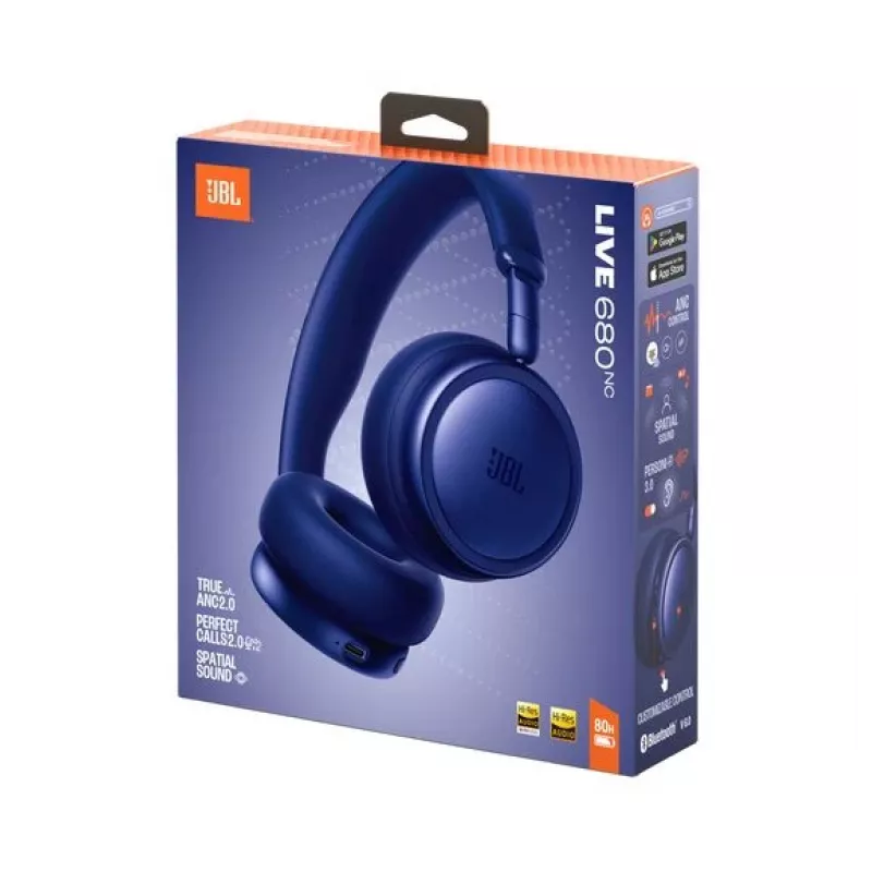 JBL Live 680NC Cuffie on-ear wireless con cancellazione adattiva del rumore