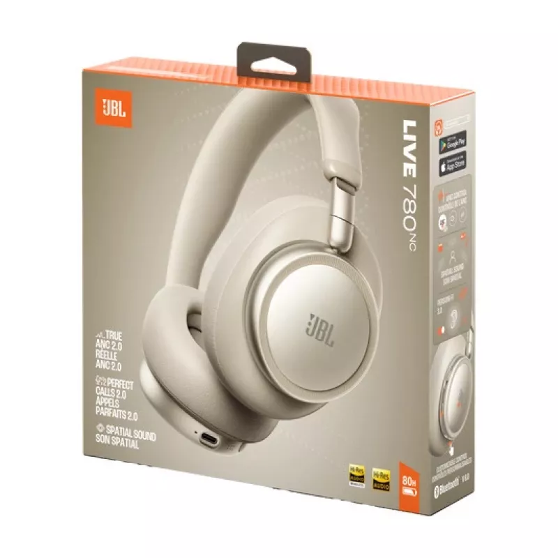 JBL Live 780NC Cuffie over-ear wireless con cancellazione adattiva del rumore