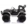 JC666 Auto elettrica per bambini della polizia con luci LED, MP3 e telecomando bianca