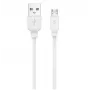 Jellico B15 Durable-Soft universale cavo USB-C a USB dati e ricarica rapida 3.1A 1m bianco