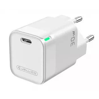 Jellico C43 Mini PD 30W QC 3.0 Caricabatterie rapido smart adattivo con 1x USB-C (5-20V) Bianco