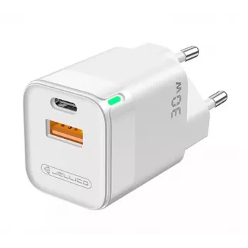Jellico C44 Mini PD 30W QC 3.0 Caricatore rapido smart adaptive con 1x USB-C (5-20V) / USB 3A bianco