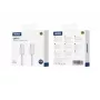 Jellico IP15 cavo in cotone intrecciato iPhone 15 / 16 USB-C a USB-C per dati e ricarica Fast PD 60W 1m bianco