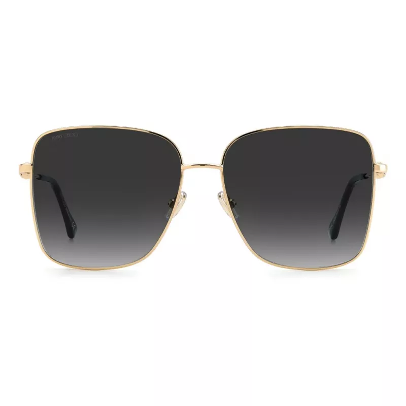 JIMMY CHOO HESTER-S-2M2 Occhiali da sole donna - montatura nera, lenti sfumate grigie, 59 mm