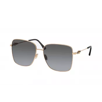 JIMMY CHOO HESTER-S-2M2 Occhiali da sole donna - montatura nera, lenti sfumate grigie, 59 mm